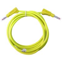 Mueller Electric BU-2323-10-79-4 Meetsnoer Bananenstekker 4 mm Bananenstekker 4 mm 2 m Geel 1 stuk(s)