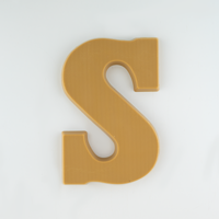 Chocoladeletter S karamel / toffee (200 gram)
