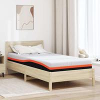 Matrassen Wit, Grijs 90 x 200 cm 100% polyester jacquard stof Matrassen Wit, Grijs 90 x 200 cm 100% polyester jacquard stof