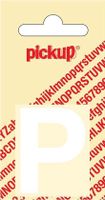 Plakletter Helvetica 40 mm Sticker witte letter p - Pickup
