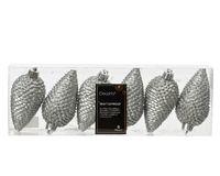 denappel kunststof d4h8 cm mgrs 6st kerst - Decoris