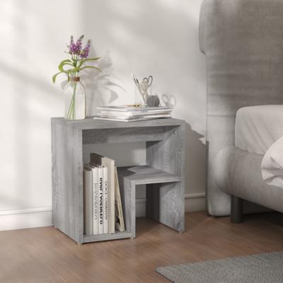 Nachtkastje 40x30x40 cm bewerkt hout sonoma eikenkleurig