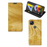 Google Pixel 4a Book | Wallet Case | Licht Hout