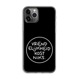 Vriendelijkheid: iPhone 11 Pro Max Transparant Hoesje