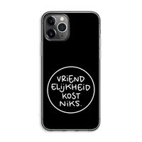 Vriendelijkheid: iPhone 11 Pro Max Transparant Hoesje