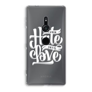 Turn hate into love: Sony Xperia XZ2 Transparant Hoesje