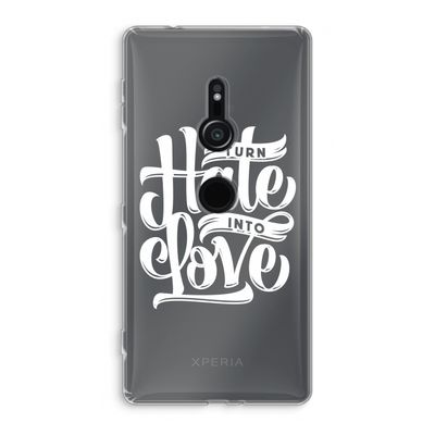 Turn hate into love: Sony Xperia XZ2 Transparant Hoesje