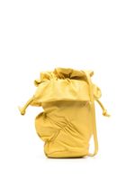 Discord Yohji Yamamoto sac seau en cuir à fronces - Jaune