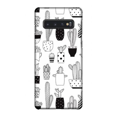Cactusmotief: Samsung Galaxy S10 4G Volledig Geprint Hoesje