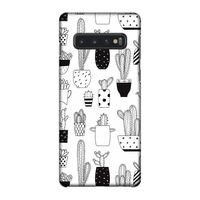 Cactusmotief: Samsung Galaxy S10 4G Volledig Geprint Hoesje
