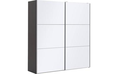 Goossens Kledingkast Easy Storage Sdk, 203 cm breed, 220 cm hoog, 2x 3 paneel glas schuifdeuren