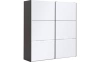 Goossens Kledingkast Easy Storage Sdk, 203 cm breed, 220 cm hoog, 2x 3 paneel glas schuifdeuren