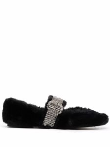 Jimmy Choo ballerines Krista en fourrure artificielle - Noir