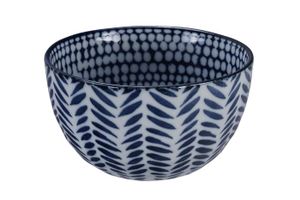 Blauw-witte keramieken kom - Tokyo Design Studio - 750ml - 15x8,5cm