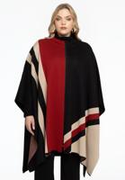 Poncho-cardigan met rits