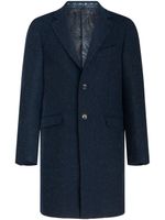 ETRO manteau en laine à revers crantés - Bleu