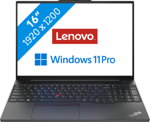 Lenovo ThinkPad E16 Gen 1 (Intel) Intel® Core™ i7 i7-13700H 40,6 cm (16") WUXGA 16 GB DDR4-SDRAM 512 GB SSD Wi-Fi 6 (802.11ax) Windows 11 Pro Zwart