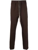 Rick Owens pantalon coupe slim à lien de resserrage - Marron - thumbnail