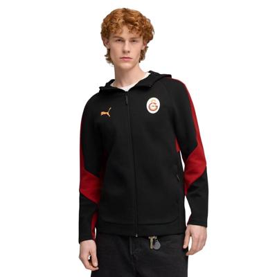PUMA Galatasaray SK Evostripe Trainingsjack Hooded 2025-2026 Zwart Rood Oranje