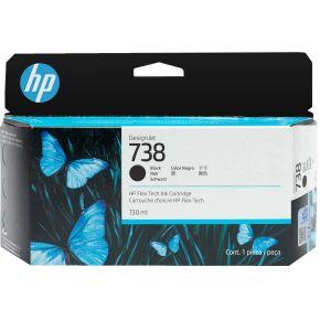 HP 738 130 ml zwarte inktcartridge voor DesignJet