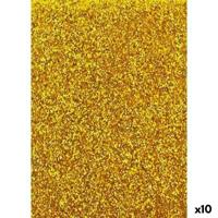 Papier Fama Glitter Gouden EVA-rubber 50 x 70 cm (10 Stuks)