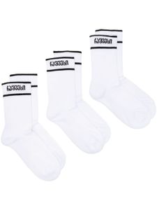 0711 lot de chaussettes en coton - Blanc