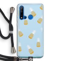 Ananasjes: Huawei P20 Lite (2019) Transparant Hoesje met koord
