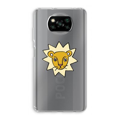 Kleine leeuw: Xiaomi Poco X3 NFC Transparant Hoesje