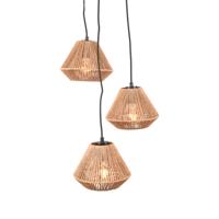 Label51 3-lichts hanglampIbiza jute - MT-2314