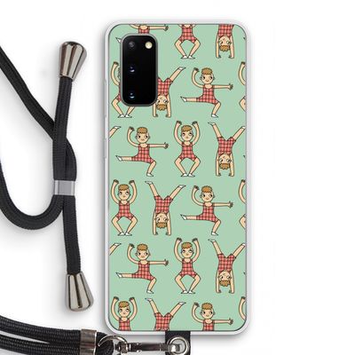Gymboys: Samsung Galaxy S20 Transparant Hoesje met koord