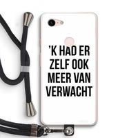 Meer verwacht: Pixel 3 XL Transparant Hoesje met koord