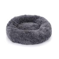 Donut mand fluffy 60 cm donkergrijs