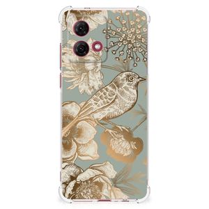 Case voor Motorola Moto G84 Vintage Bird Flowers