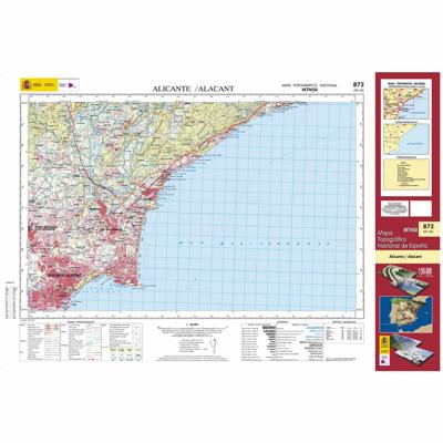 Topografische kaart 872 MT50 Alicante/Alacant | CNIG - Instituto Geográfico Nacional1