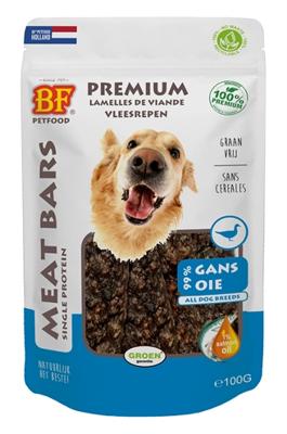BF PETFOOD MEAT BARS GANS 100 GR