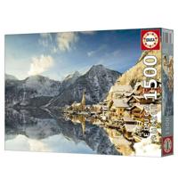 Puzzel Educa Winter in Hallstatt, Austria