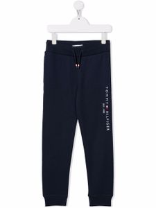 Tommy Hilfiger Junior pantalon de jogging à logo brodé - Bleu