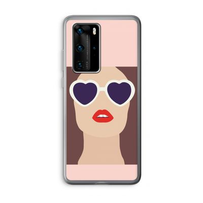 Red lips: Huawei P40 Pro Transparant Hoesje