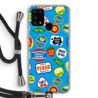 Fruitsticker: Samsung Galaxy M31 Transparant Hoesje met koord
