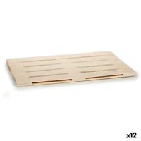 Snackdienblad Gift Decor 50834-2 50834-2 Bruin Hout 40 x 2 x 60 cm (12 Stuks)