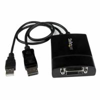 Adapter DisplayPort naar DVI Startech DP2DVID2 Zwart Adapter DisplayPort naar DVI Startech DP2DVID2 Zwart