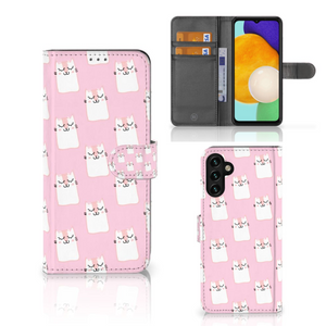 Samsung Galaxy A04s | Samsung Galaxy A13 5G Telefoonhoesje met Pasjes Sleeping Cats