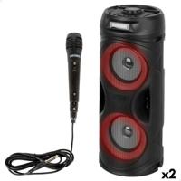 Luidspreker met Karaokemicrofoon Bontempi Plastic 16 x 38 x 16 cm (2 Stuks)
