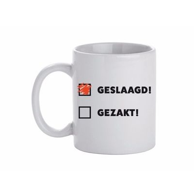 Geslaagd cadeau mok / beker 300 ml