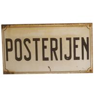 Posterijen Emaille Bord - Origineel