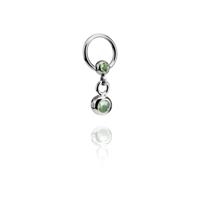 Jeweled Ball Closure Ring met bedel Chirurgisch staal 316L / Belegde messing Piercingringen