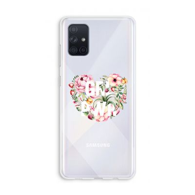 GRL PWR Flower: Galaxy A71 Transparant Hoesje