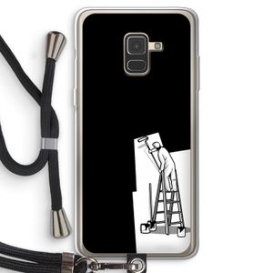 Musketon Painter: Samsung Galaxy A8 (2018) Transparant Hoesje met koord
