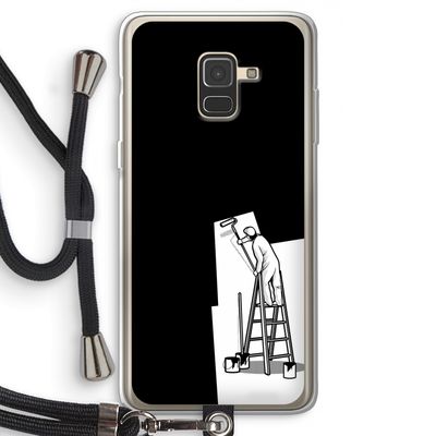 Musketon Painter: Samsung Galaxy A8 (2018) Transparant Hoesje met koord