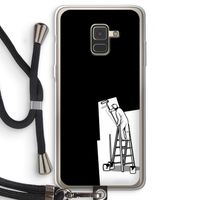 Musketon Painter: Samsung Galaxy A8 (2018) Transparant Hoesje met koord